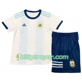 Billige Fotballdrakter Argentina Barn Hjemmedraktsett Copa América 2019 Kortermet